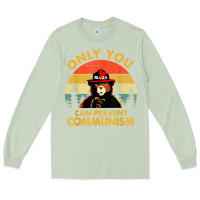 Matcha vintage only you can prevent communism funny bear camping t shirt Long Sleeve Tee - linhVisuals