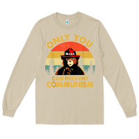 Mushroom vintage only you can prevent communism funny bear camping t shirt Long Sleeve Tee - linhVisuals