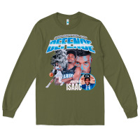 Army Green Jonathan Isaac Vintage Long Sleeve Tee - linhVisuals