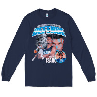 Navy Jonathan Isaac Vintage Long Sleeve Tee - linhVisuals