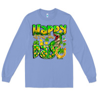 Colony Blue Happy St Patricks Rex Day Long Sleeve Tee - CowhideDigitalArt