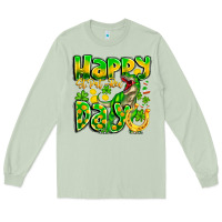 Matcha Happy St Patricks Rex Day Long Sleeve Tee - CowhideDigitalArt
