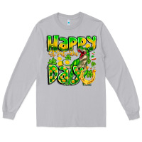 Moon Dust Happy St Patricks Rex Day Long Sleeve Tee - CowhideDigitalArt