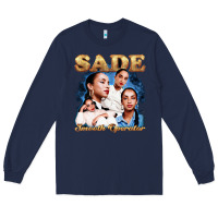 Navy Sade Love Deluxe Rare Long Sleeve Tee - linhVisuals