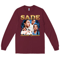 Burgundy Sade Love Deluxe Rare Long Sleeve Tee - linhVisuals