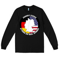 Black proudly served bitburg air base germany military veteran t shirt Long Sleeve Tee - linhVisuals