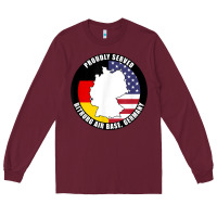 Burgundy proudly served bitburg air base germany military veteran t shirt Long Sleeve Tee - linhVisuals