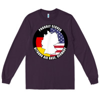 Plum proudly served bitburg air base germany military veteran t shirt Long Sleeve Tee - linhVisuals