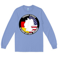 Colony Blue proudly served bitburg air base germany military veteran t shirt Long Sleeve Tee - linhVisuals