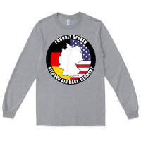 Heather Grey proudly served bitburg air base germany military veteran t shirt Long Sleeve Tee - linhVisuals