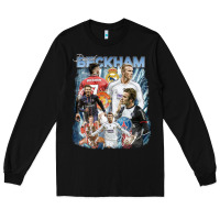 Black David Beckham Vintage Long Sleeve Tee - linhVisuals
