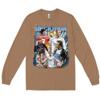 Toasted Coconut David Beckham Vintage Long Sleeve Tee - linhVisuals