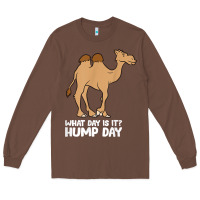 Chestnut what day is it hump day funny camels hump day t shirt Long Sleeve Tee - linhVisuals