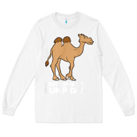 White what day is it hump day funny camels hump day t shirt Long Sleeve Tee - linhVisuals