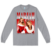 Heather Grey Mariah Carey Vintage Long Sleeve Tee - linhVisuals