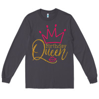 Smoke birthday queen shirt, womens birthday shirt, birthday t shirt Long Sleeve Tee - linhVisuals