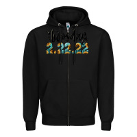 Black Twosday Zipper Hoodie - RanaPortraitStore