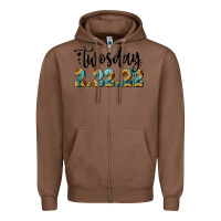 Chestnut Twosday Zipper Hoodie - RanaPortraitStore