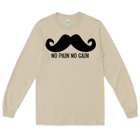 Mushroom MUSTACHE Long Sleeve Tee - linhVisuals