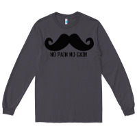 Smoke MUSTACHE Long Sleeve Tee - linhVisuals