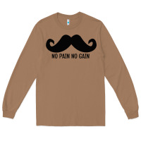 Toasted Coconut MUSTACHE Long Sleeve Tee - linhVisuals