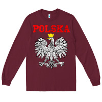 Burgundy polska poland eagle poland heritage polish pride roots tank top Long Sleeve Tee - linhVisuals