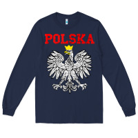 Navy polska poland eagle poland heritage polish pride roots tank top Long Sleeve Tee - linhVisuals