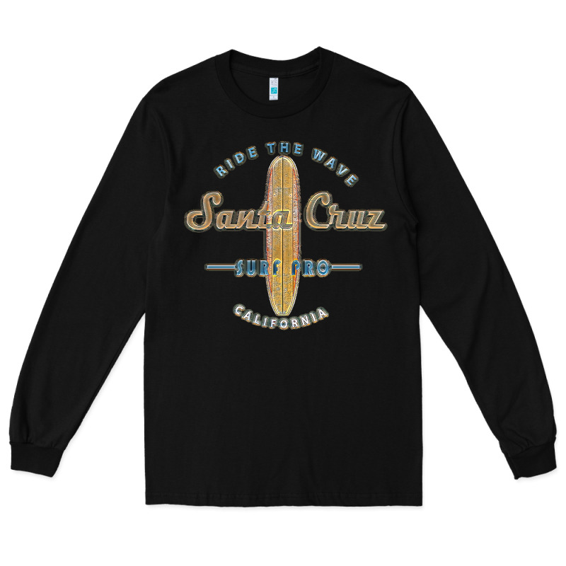 Santa Cruz, Ca Vintage Surfers Tshirt Long Sleeve Tee by linhVisuals | Teevron