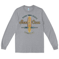 Heather Grey santa cruz, ca vintage surfers tshirt Long Sleeve Tee - linhVisuals