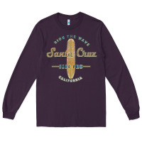 Plum santa cruz, ca vintage surfers tshirt Long Sleeve Tee - linhVisuals