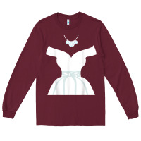 Burgundy wedding dresses bridal showers cute graphic funny t shirt Long Sleeve Tee - linhVisuals
