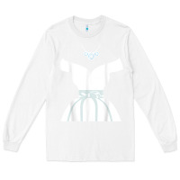 White wedding dresses bridal showers cute graphic funny t shirt Long Sleeve Tee - linhVisuals