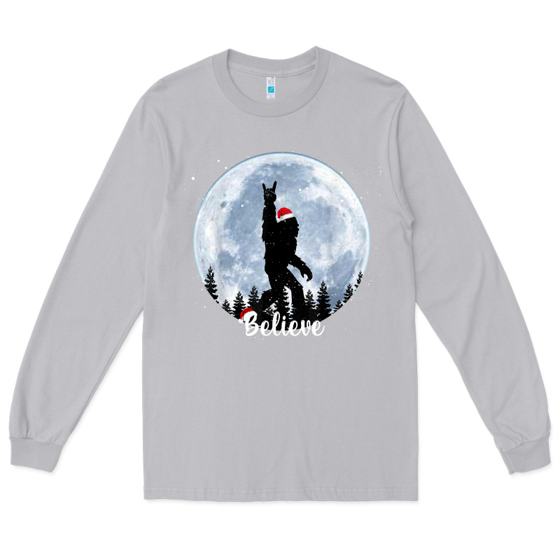 Santa Bigfoot Christmas Rock Funny Sasquatch Believe Xmas T Shirt Long Sleeve Tee by linhVisuals | Teevron