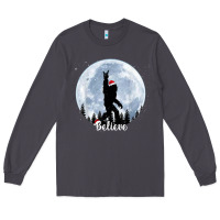 Smoke santa bigfoot christmas rock funny sasquatch believe xmas t shirt Long Sleeve Tee - linhVisuals