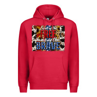 Cardinal land of the free  th of july brushstroke Premium Hoodie - Jasminsmagicworld