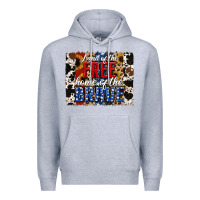 Heather Grey land of the free  th of july brushstroke Premium Hoodie - Jasminsmagicworld