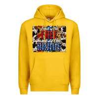 Land Of The Free  Th Of July Brushstroke Premium Hoodie | Teevron