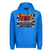 True Royal land of the free  th of july brushstroke Premium Hoodie - Jasminsmagicworld