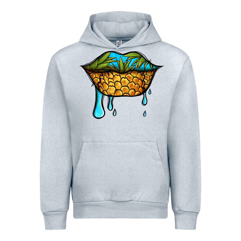 Summer Vibes Pineapple Lips Urban Hoodie by Jasminsmagicworld | Teevron