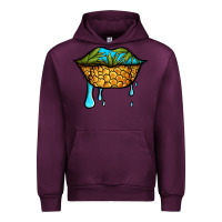 Mauve Wine summer vibes pineapple lips Urban Hoodie - Jasminsmagicworld
