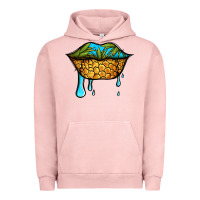 Pigment Salmon summer vibes pineapple lips Urban Hoodie - Jasminsmagicworld