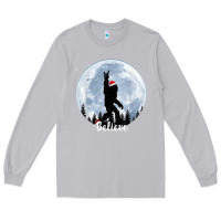 Moon Dust santa bigfoot christmas rock funny sasquatch believe xmas t shirt Long Sleeve Tee - linhVisuals