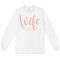 White wife collection t shirt Long Sleeve Tee - linhVisuals