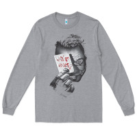 Heather Grey us dc dark knight photo why so serious 01 black h pullover hoodie Long Sleeve Tee - linhVisuals