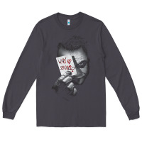 Smoke us dc dark knight photo why so serious 01 black h pullover hoodie Long Sleeve Tee - linhVisuals