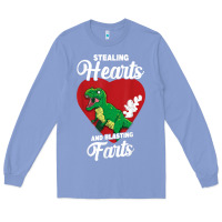 Colony Blue stealing hearts and blasting farts valentine's day t shirt Long Sleeve Tee - linhVisuals