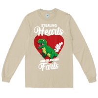 Mushroom stealing hearts and blasting farts valentine's day t shirt Long Sleeve Tee - linhVisuals