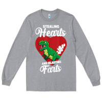 Heather Grey stealing hearts and blasting farts valentine's day t shirt Long Sleeve Tee - linhVisuals