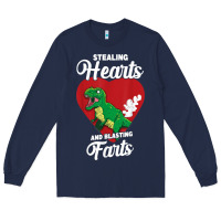 Navy stealing hearts and blasting farts valentine's day t shirt Long Sleeve Tee - linhVisuals