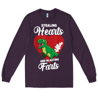 Plum stealing hearts and blasting farts valentine's day t shirt Long Sleeve Tee - linhVisuals